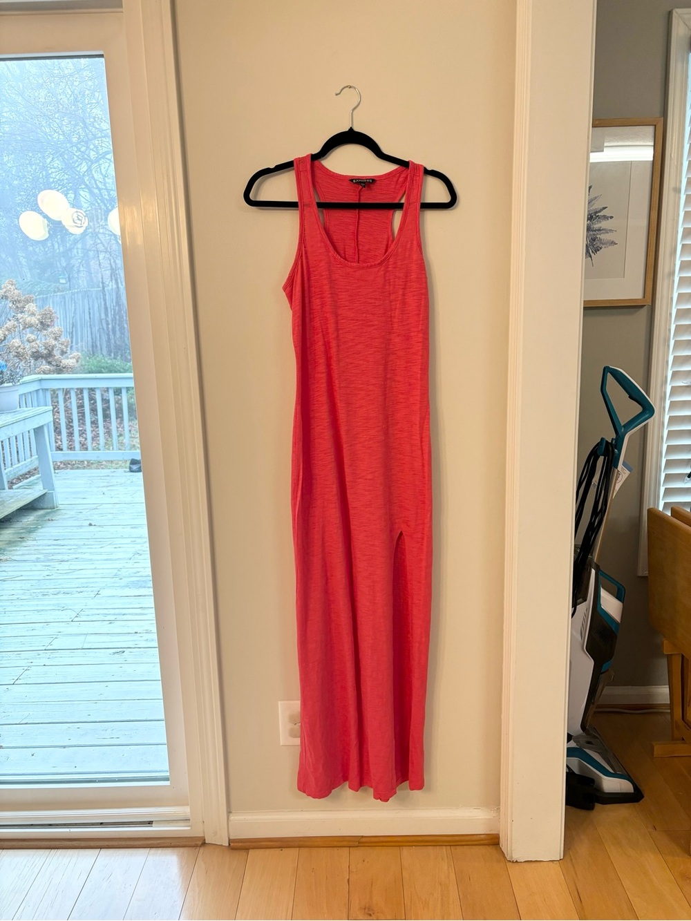 Express Coral Tank Maxi Dress